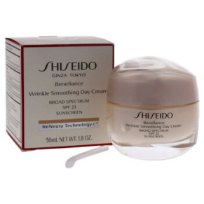 Shiseido Benefiance Wrinkle Smoothing Day Cream SPF 23 by Shiseido for Unisex - 1.8 oz Cream