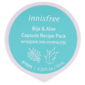 Innisfree Capsule Recipe Pack Mask - Bija and Aloe by Innisfree for Unisex - 0.33 oz Mask