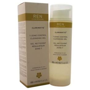 Ren Clarimatte T-Zone Control Cleansing Gel - Combination To Oily Skin by REN for Unisex - 5.1 oz Gel