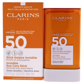 Clarins Invisible Sun Care Stick SPF 50 by Clarins for Unisex - 0.6 oz Sunscreen