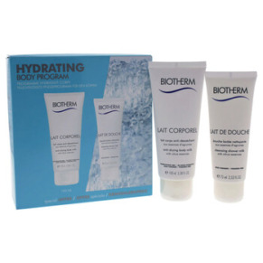 Biotherm Lait Corporel Hydrating Body Program by Biotherm for Women - 2 Pc Kit 2.53oz Lait De Douche