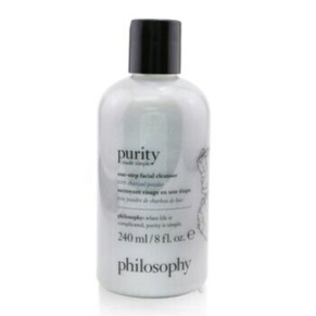 Philosophy Ladies Purity Made Simple One Step Facial Cleanser with Charcoal Powder 8 oz Skin Care 3614229839463