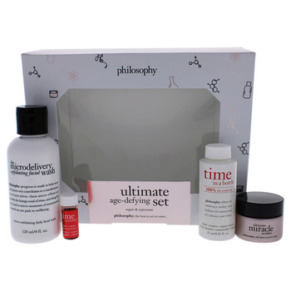 Philosophy Ultimate Age Defying Kit by Philosophy for Unisex - 4 Pc 4oz The Microdelivery Exfoliating Facial Wash