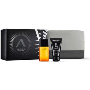 Azzaro Men / Azzaro Set EDT Spray 1.0 oz, Shampoo 1.7 oz, Toiletry Bag (M)