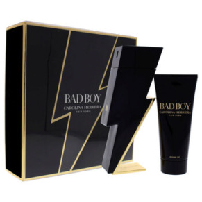 Carolina Herrera Bad Boy by Carolina Herrera for Men - 2 Pc Gift Set 3.4oz EDT Spray, 3.4oz Shower Gel