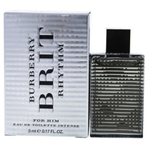Burberry Brit Rhythm by Burberry for Men - 5 ml Intense EDT Splash (Mini)