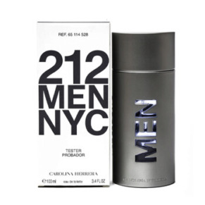 Carolina Herrera Men's 212 NYC EDT Spray 3.38 oz (Tester) Fragrances 8411061853177