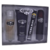Cuba Black by Cuba for Men - 4 Pc Gift Set 3.4oz EDT Spray, 1.7oz EDT Spray, 3.3oz After Shave, 6.7oz Shower Gel