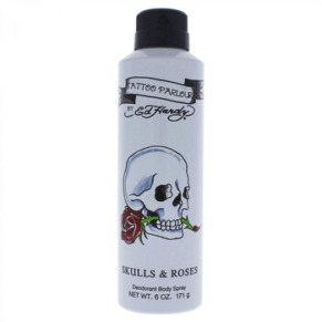 Ed Hardy Skulls & Roses 6 oz Deodorant Body Sp