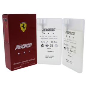 Ferrari Red Fragrance Refill For Hard Case by Ferrari for Men - 2 x 0.8 oz EDT Spray (Refill)
