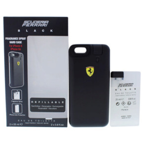 Ferrari Scuderia Black by Ferrari for Men - 2 Pc Gift Set 2 x 25ml EDT Spray (Rechargeable), iPhone 6/6s Protection