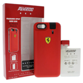 Ferrari Scuderia Red by Ferrari for Men - 2 Pc Gift Set 2 x 25ml EDT Spray (Rechargeable), iPhone 6/6s Protection