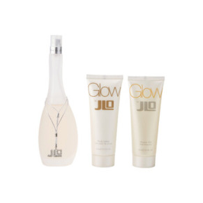 Jennifer Lopez Glow by Jennifer Lopez for Women - 3 Pc Gift Set 3.3oz EDT Spray, 2.5oz Body Lotion, 2.5oz Shower Gel