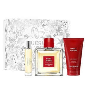 Guerlain Men's Habit Rouge Eau de Toilette Gift Set Fragrances 3346470305007