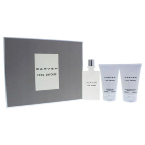 Carven LEau Intense by Carven for Women - 3 Pc Gift Set 3.33oz EDT Spray, 3.33oz After Shave Balm, 3.33oz Bath and Shower Gel