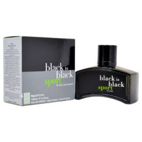 Nu Parfums Men's Black Is Black Sport EDT Spray 3.4 oz Fragrances 875990000985