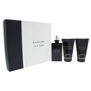 Carven Pour Homme by Carven for Men - 3 Pc Gift Set 3.33oz EDT Spray, 3.33oz After-Shave Balm, 3.33oz Bath and Shower Gel