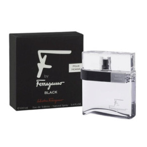 Salvatore Ferragamo Men's "F" Pour Homme Black EDT Spray 3.4 oz Fragrances 8032529118050