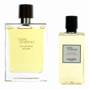Hermes Terre D'Hermes Eau Intense Vetiver 3.4 oz EDP spray+ 2.8 gel Men's Set