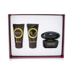 Versace - Crystal Noir Coffret: Eau De Toilette Spray 50ml / 1.7oz + Bath & Shower Gel 50ml / 1.7oz + Body Lotion 50ml / 1.7oz 3pcs
