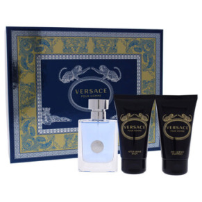 Versace Pour Homme by Versace for Men - 3 Pc Gift Set 1.7oz EDT Spray, 1.7oz Hair and Body Shampoo, 1.7oz After Shave Balm
