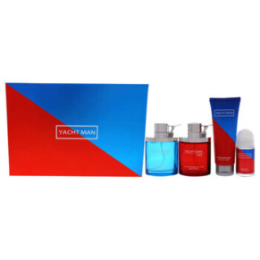 Myrurgia Yacht Man Blue and Yacht Man Red by Myrurgia for Men - Pc Gift Set .oz Red EDT Spray, .oz Blue EDT